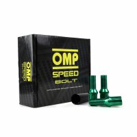 Set Muttern OMP 27 mm gr&uuml;n 20 uds M14 x 1,25