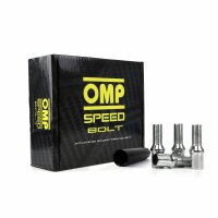 Set Muttern OMP 27 mm Silber 20 uds M14 x 1,25