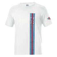 Herren Kurzarm-T-Shirt Sparco Martini Racing Weiß...