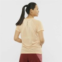 Damen Kurzarm-T-Shirt Salomon Cross Rebel Gelb