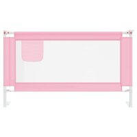 vidaXL Kleinkind-Bettschutzgitter Rosa 140x25 cm Stoff