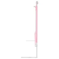 vidaXL Kleinkind-Bettschutzgitter Rosa 140x25 cm Stoff