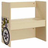 vidaXL 3-tlg. Kindertisch und Stuhl Set Geländewagen-Design MDF