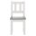 WOWONA 3-tlg. Kindertisch und Stuhl-Set Weiß und Grau MDF