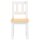 vidaXL 3-tlg. Kindertisch und Stuhl-Set Weiß und Beige MDF