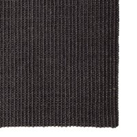 vidaXL Teppich Natur Sisal 66x350 cm Schwarz