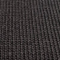 vidaXL Teppich Natur Sisal 66x350 cm Schwarz