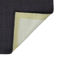 vidaXL Teppich Natur Sisal 80x250 cm Schwarz