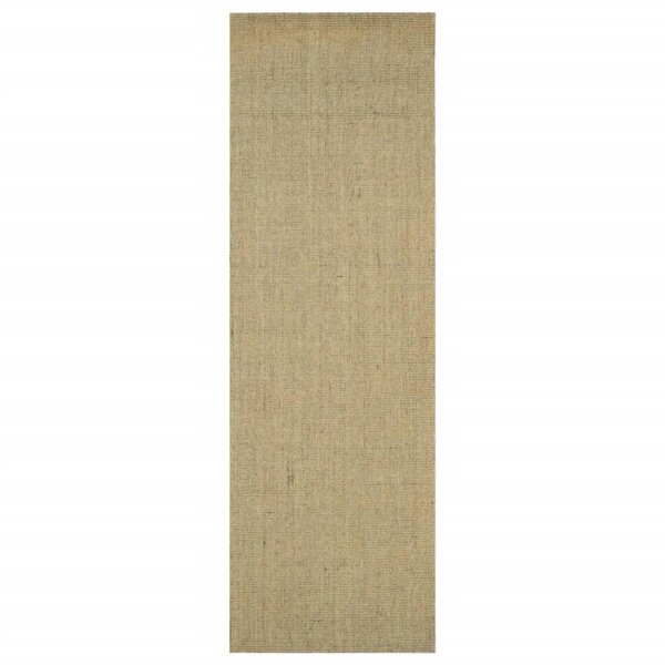 vidaXL Teppich Natur Sisal 80x250 cm Taupe