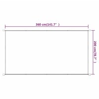 vidaXL Senkrechtmarkise Terrakotta 200x360 cm Oxford-Gewebe