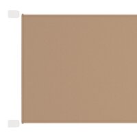 vidaXL Senkrechtmarkise Taupe 100x420 cm Oxford-Gewebe