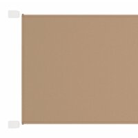 vidaXL Senkrechtmarkise Taupe 140x360 cm Oxford-Gewebe