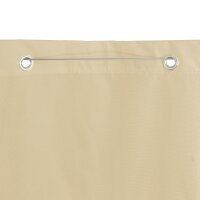 vidaXL Balkon-Sichtschutz Beige 140x240 cm Oxford-Gewebe