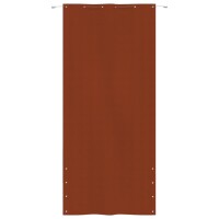 vidaXL Balkon-Sichtschutz Terrakottarot 120x240 cm Oxford-Gewebe