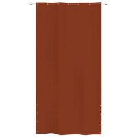 vidaXL Balkon-Sichtschutz Terrakottarot 140x240 cm Oxford-Gewebe