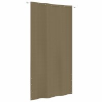 vidaXL Balkon-Sichtschutz Taupe 140x240 cm Oxford-Gewebe