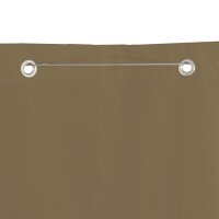 vidaXL Balkon-Sichtschutz Taupe 140x240 cm Oxford-Gewebe