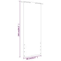 vidaXL Balkon-Sichtschutz Dunkelgr&uuml;n 80x240 cm Oxford-Gewebe