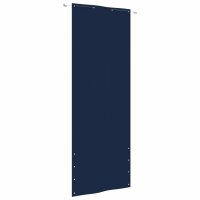 vidaXL Balkon-Sichtschutz Blau 80x240 cm Oxford-Gewebe