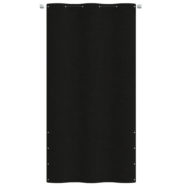 vidaXL Balkon-Sichtschutz Schwarz 120x240 cm Oxford-Gewebe