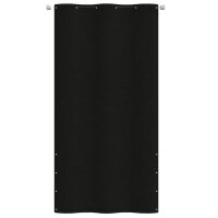 vidaXL Balkon-Sichtschutz Schwarz 120x240 cm Oxford-Gewebe