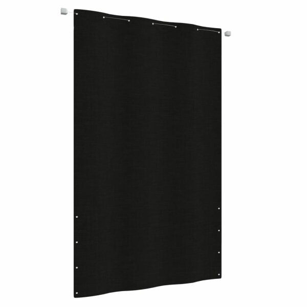 vidaXL Balkon-Sichtschutz Schwarz 140x240 cm Oxford-Gewebe