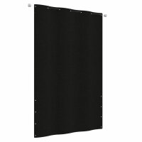 vidaXL Balkon-Sichtschutz Schwarz 140x240 cm Oxford-Gewebe