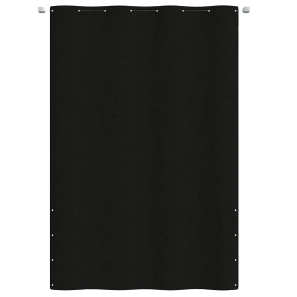 vidaXL Balkon-Sichtschutz Schwarz 160x240 cm Oxford-Gewebe