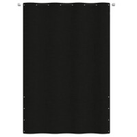 vidaXL Balkon-Sichtschutz Schwarz 160x240 cm Oxford-Gewebe