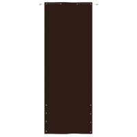 vidaXL Balkon-Sichtschutz Braun 80x240 cm Oxford-Gewebe