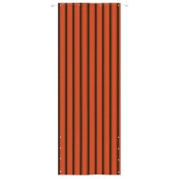 vidaXL Balkon-Sichtschutz Orange und Braun 80x240 cm Oxford-Gewebe