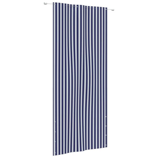 vidaXL Balkon-Sichtschutz Blau und Wei&szlig; 120x240 cm Oxford-Gewebe