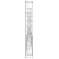 vidaXL Gabionenkorb U-Form mit 6 S&auml;ulen Eisen 620x20x150 cm