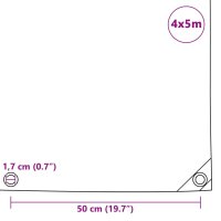 vidaXL Abdeckplane 650 g/m&sup2; 4x5 m