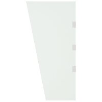 vidaXL Seitenwand f&uuml;r Vordach Transparent 50x100 cm Hartglas