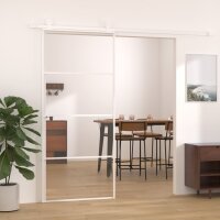 vidaXL Schiebetür ESG-Glas und Aluminium 90x205 cm...