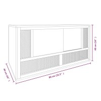 vidaXL Terrarium Holzwerkstoff 80x40x40 cm