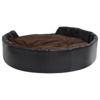 vidaXL Hundebett Schwarz-Braun 99x89x21 cm Pl&uuml;sch und Kunstleder