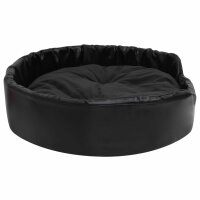 vidaXL Hundebett Schwarz 90x79x20 cm Pl&uuml;sch und Kunstleder