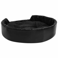 vidaXL Hundebett Schwarz 90x79x20 cm Pl&uuml;sch und Kunstleder