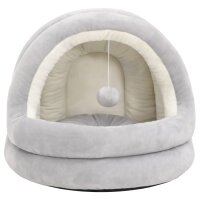 vidaXL Katzenbett 40x40x35 cm Grau und Creme