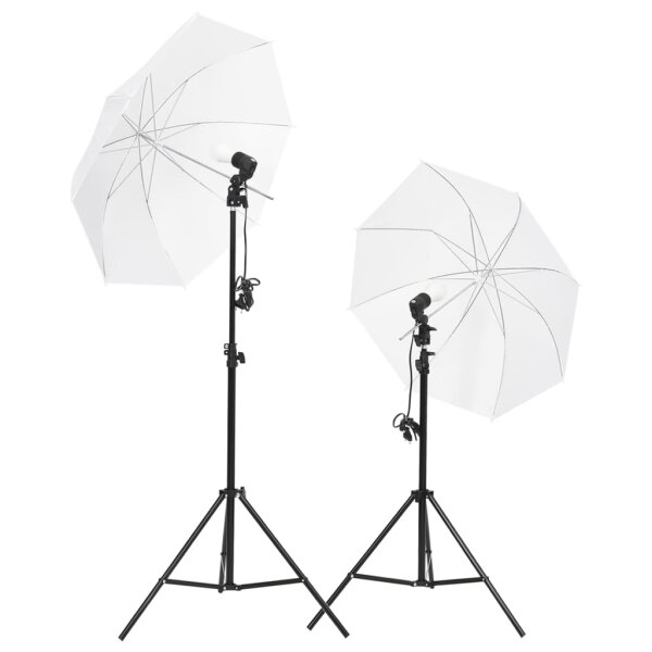 vidaXL Fotostudio-Beleuchtung Set mit Stativen &amp; Schirmen