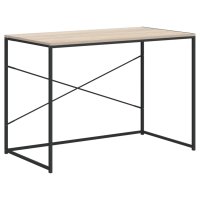vidaXL Computertisch Schwarz und Eiche-Optik 110x60x70cm...