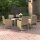 vidaXL 7-tlg. Garten-Essgruppe Poly Rattan und Hartglas Beige