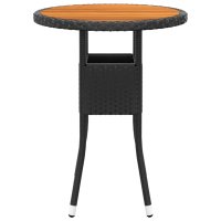 vidaXL 5-tlg. Garten-Lounge-Set Poly Rattan Schwarz