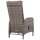 vidaXL 3-tlg. Garten-Bistro-Set Poly Rattan Grau