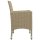 vidaXL 5-tlg. Garten-Essgruppe Beige