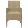 vidaXL 5-tlg. Garten-Essgruppe Beige