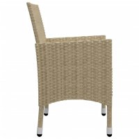 vidaXL 5-tlg. Garten-Essgruppe Beige
