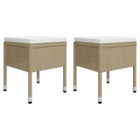 vidaXL 5-tlg. Garten-Essgruppe Beige